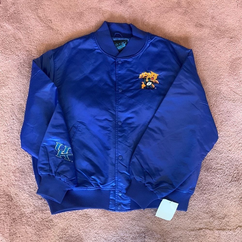 XL Brand New Vintage 90s Kentucky Wildcats Bomber Football Jacket - Picture 2 of 8